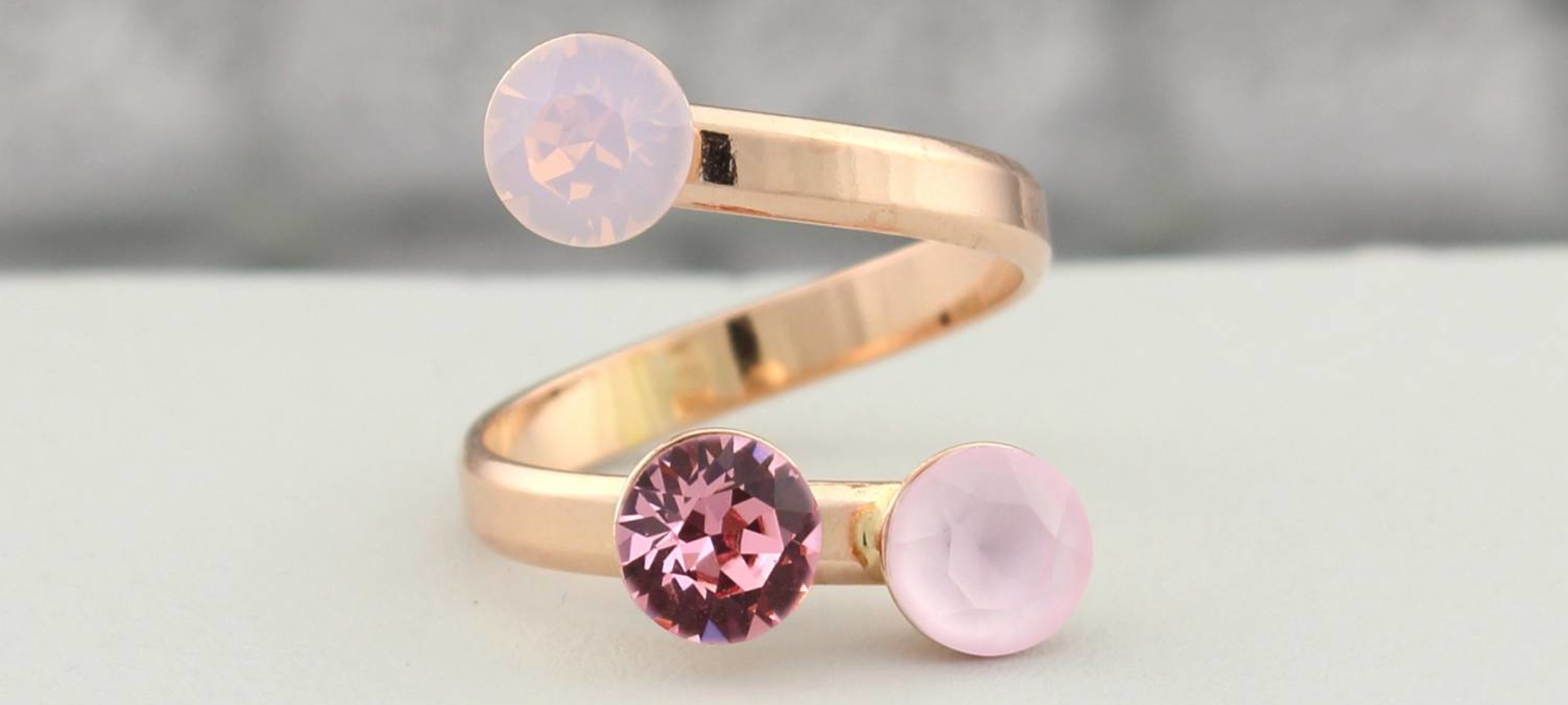 Rose gold plated jewelry