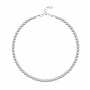 Perlenhalskette hellgrau 6mm - Sterling Silber - ARLIZI 1183 - Noa