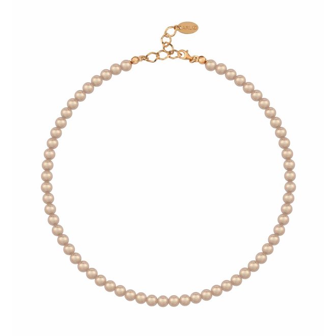 Pearl necklace rose gold 6mm - rose gold plated - ARLIZI 1197 - Noa