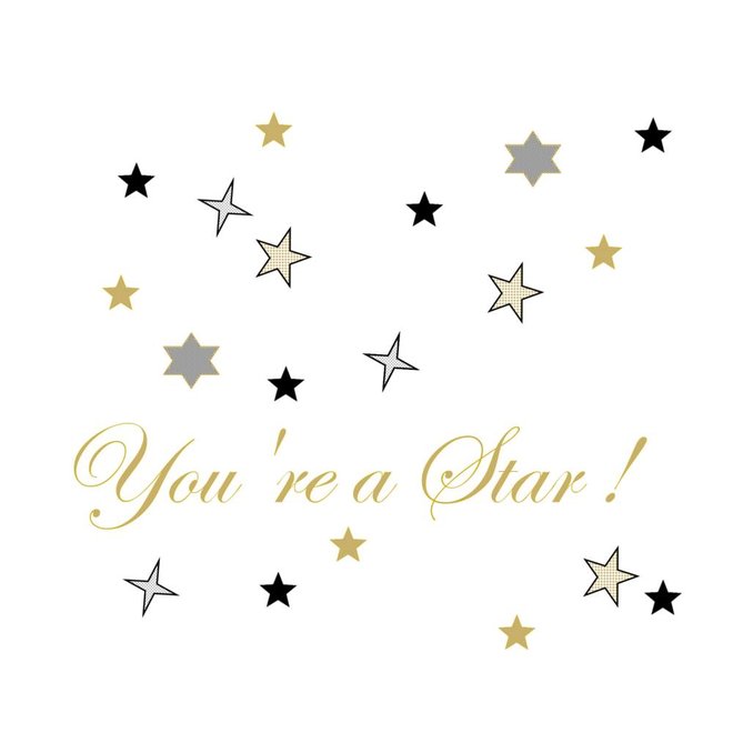 Greeting card - you're a star