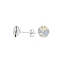 Oorbellen wit opaal Swarovski kristal oorstekers 8mm - sterling zilver - ARLIZI 1430 - Lucy
