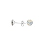 Oorbellen wit opaal Swarovski kristal oorstekers 6mm - sterling zilver - ARLIZI 1429 - Lucy
