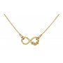 Ketting infinity hanger bloemen - verguld - ARLIZI 1317 - Kendal