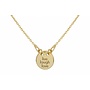 Ketting live laugh love bedelhanger - verguld - ARLIZI 1447 - Kendal