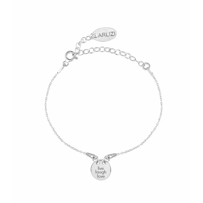 Armband live laugh love Charme - Sterling Silber - ARLIZI 1449 - Kendal