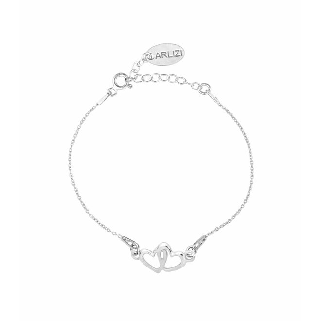Bracelet hearts sterling silver - 1326