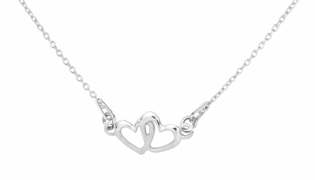 Beste Ketting hartjes hanger 925 sterling zilver - ARLIZI 1324 - ARLIZI WU-87