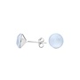 Oorbellen pastel blauw Swarovski kristal oorstekers 8mm - sterling zilver - ARLIZI 1513 - Lucy