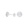 Ohrringe Pastell grau Swarovski Kristall Ohrstecker 8mm - Sterling Silber - ARLIZI 1514 - Lucy