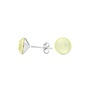 Ohrringe Pastell gelb Swarovski Kristall Ohrstecker 8mm - Sterling Silber - ARLIZI 1517 - Lucy