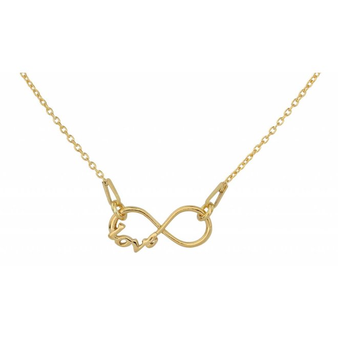 Halskette Infinity Love Anhänger - Sterling Silber vergoldet - ARLIZI 1536 - Kendal