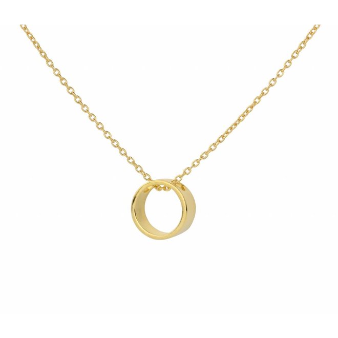 Necklace circle pendant - gold plated - ARLIZI 1545 - Kendal