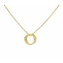 Necklace circle pendant - gold plated - ARLIZI 1545 - Kendal