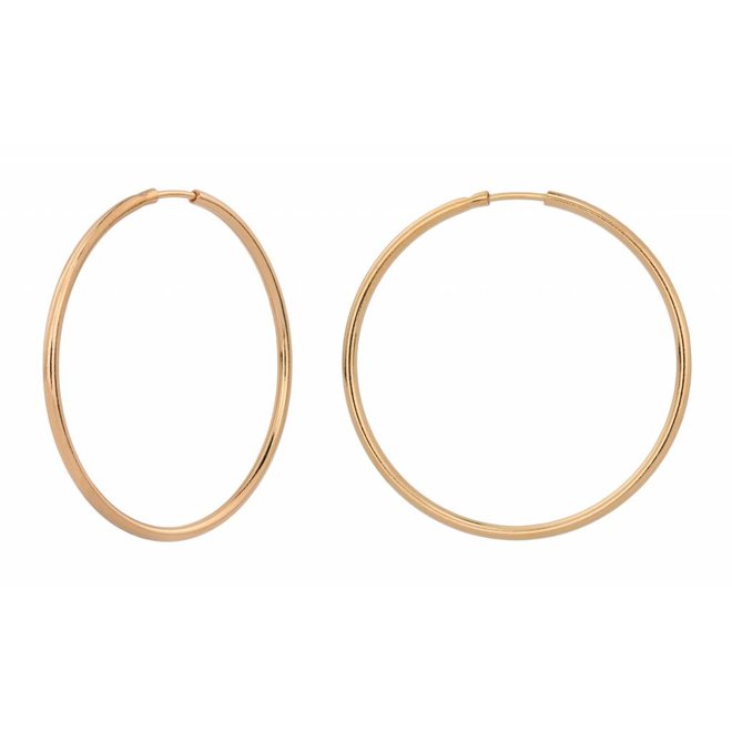 Earrings rosé gold plated sterling 