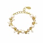 Armband crème Swarovski parels goudkleurig kristal - verguld - ARLIZI 1351 - Marla