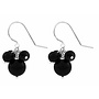Ohrringe Swarovski Kristall Perle 925 Silber 4 cm schwarz - ARLIZI 1573 - Marla