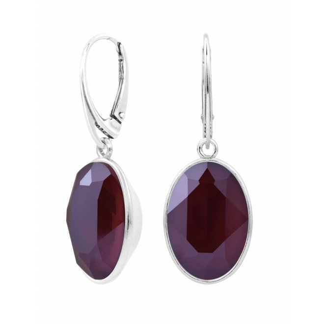 Ohrringe Swarovski Kristall Anhänger rot - Sterling Silber - ARLIZI 1663 - Claudia