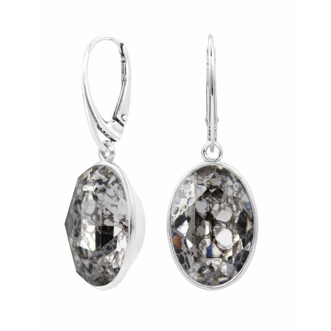 Earrings Swarovski crystal sterling silver - 1657