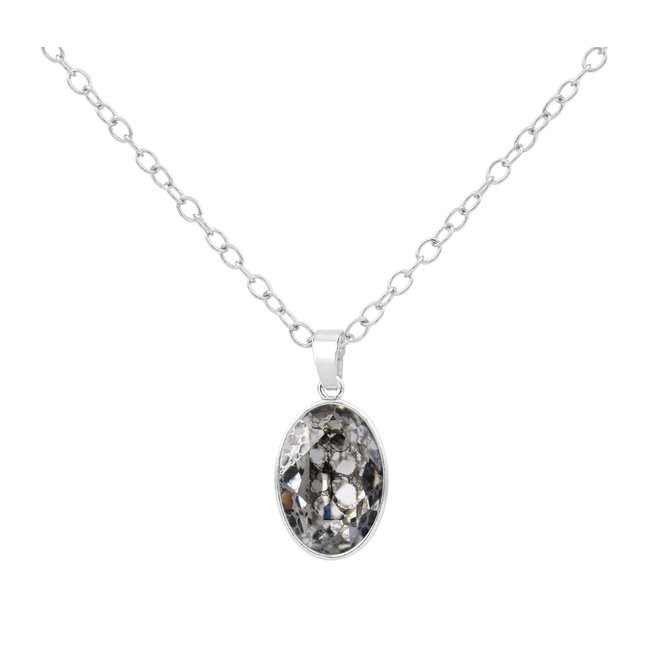 Necklace Swarovski crystal pendant - sterling silver - 1689