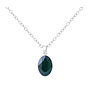 Ketting Swarovski kristal hanger groen - 925 sterling zilver - ARLIZI 1693 - Claudia
