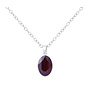 Ketting Swarovski kristal hanger rood - 925 sterling zilver - ARLIZI 1695 - Claudia
