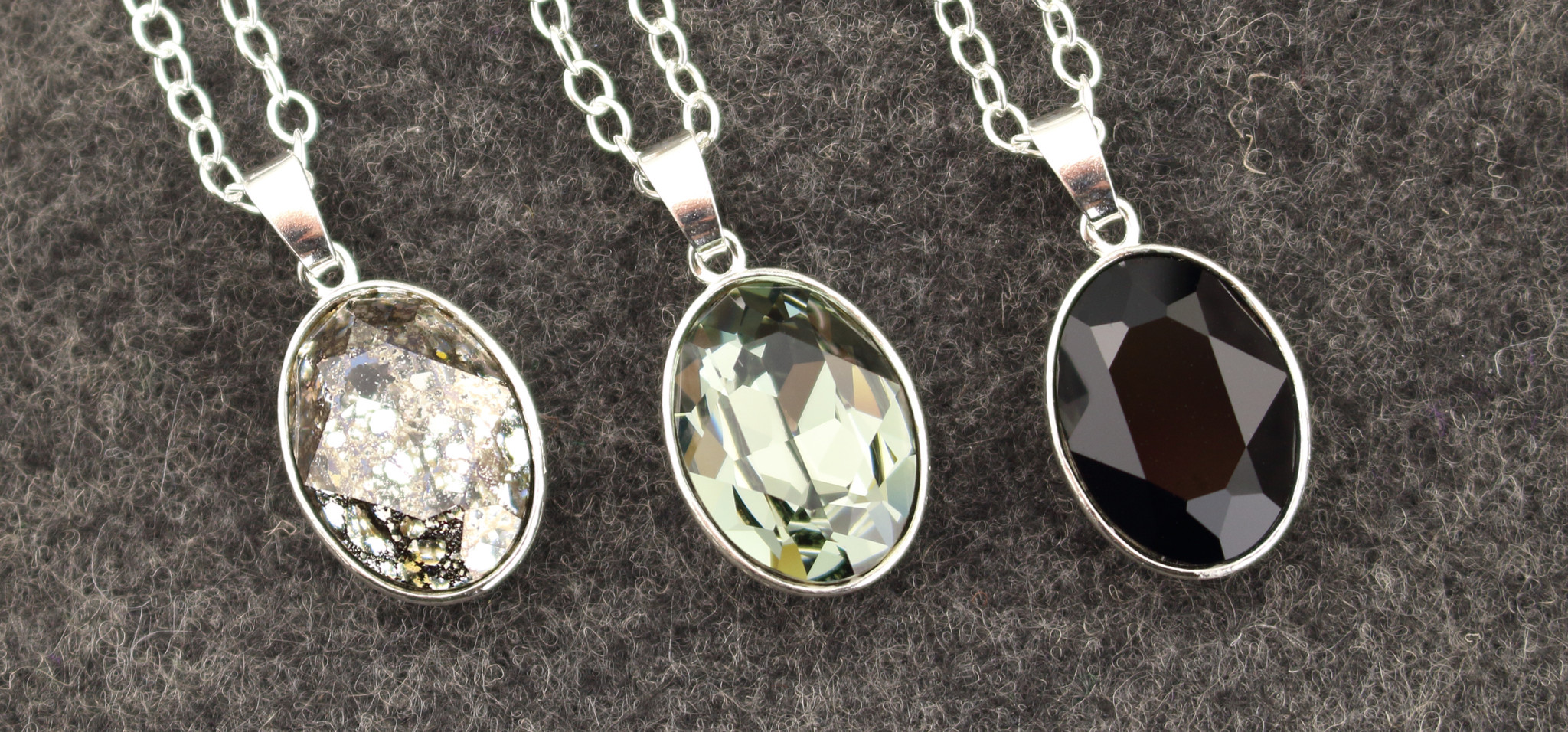 Dark crystal - jewelry with black crystal