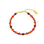 Armband  Swarovski kristal oranje paars - verguld - ARLIZI 1734 - Grace