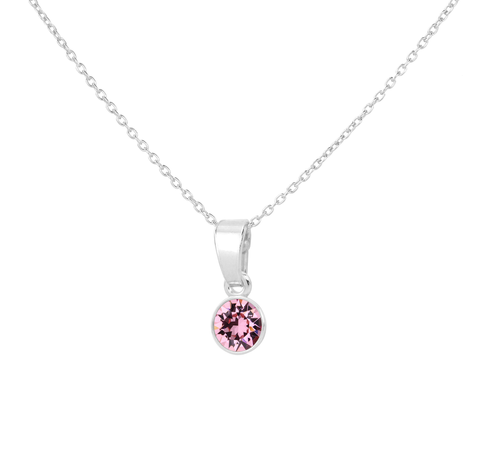 Kristall ARLIZI rosa Webshop - 925 Swarovski - Anhänger Schmuck Halskette ARLIZI Silber 1781