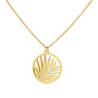 Necklace palm leaf pendant - gold plated - ARLIZI 1840 - Kendal