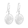 Oorbellen palmblad oorhangers - sterling zilver - ARLIZI 1837 - Kendal