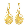 Ohrringe Palmblatt Anhänger - vergoldet - ARLIZI 1838 - Kendal