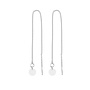 Earrings pull through disc - sterling silver - ARLIZI 1869 - Emma