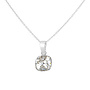 Ketting transparant Swarovski kristal hanger - sterling zilver - ARLIZI 1851 - Isabel