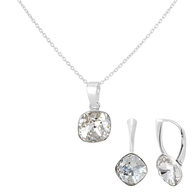 Schmuck Set transparent Swarovski Kristall - Sterling Silber - ARLIZI 1852 - Isabel