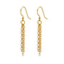 Oorbellen schakelketting oorhangers - verguld - ARLIZI 1876 - Charly