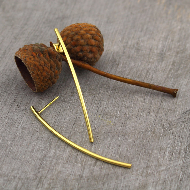 Ohrringe Bar - vergoldet 5 cm - ARLIZI 1396 - Lily