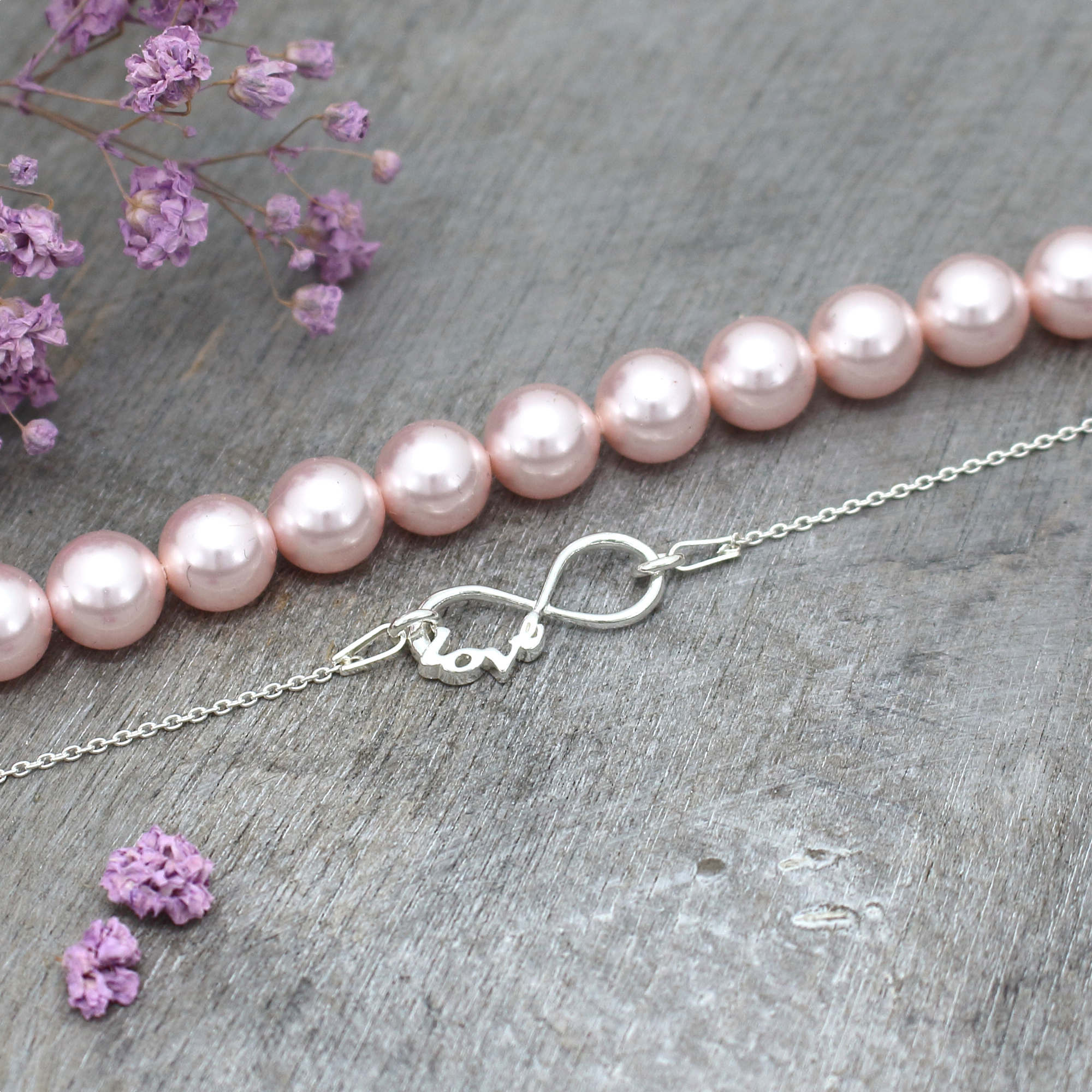 ARLIZI Sieraden roze parel armband