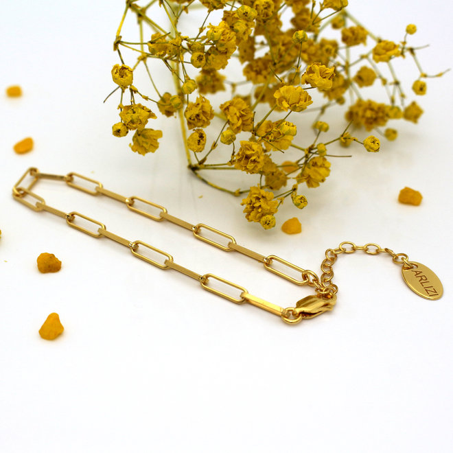 Bracelet large chain links - gold plated - ARLIZI 1935 - Carrie