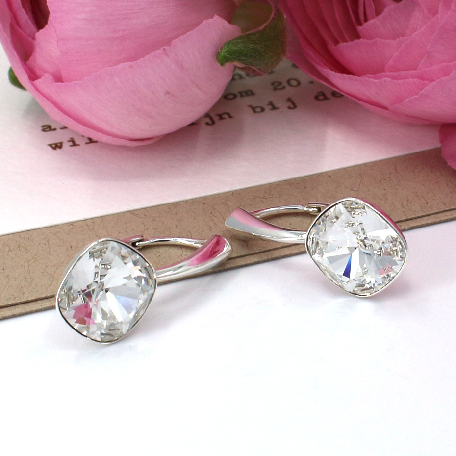 Ohrringe Braut Swarovski Kristall Sterling Silber