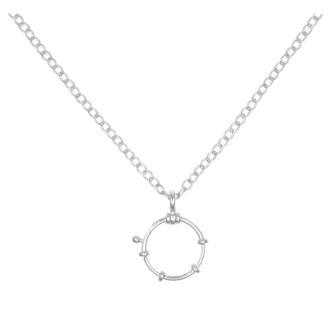 Necklace rudder pendant 925 silver - 1942