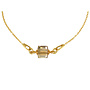 Ketting Swarovski kristal kubus hanger - verguld - ARLIZI 1954 - Kyra