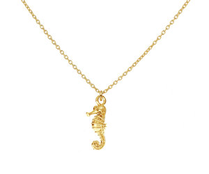 Verjaardagsgeschenk Zilveren Hanger URONE Zeepaardje Ketting 925 Sterling Zilver Vergulde Zeepaardje Hanger Oceaan Sieraden Geschenk Voor Vrouwen Geen Edelsteen Zeepaardje Sieraad Met Geschenkdoos