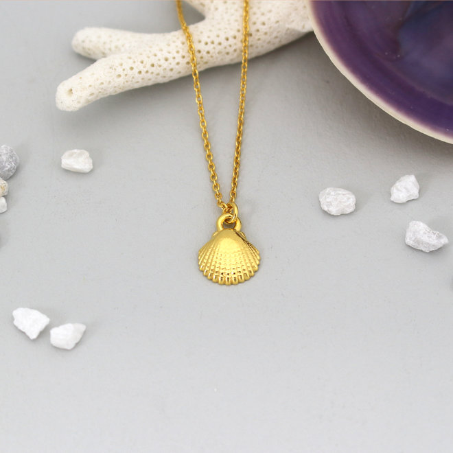 Necklace shell pendant - gold plated - ARLIZI 1963 - Mare