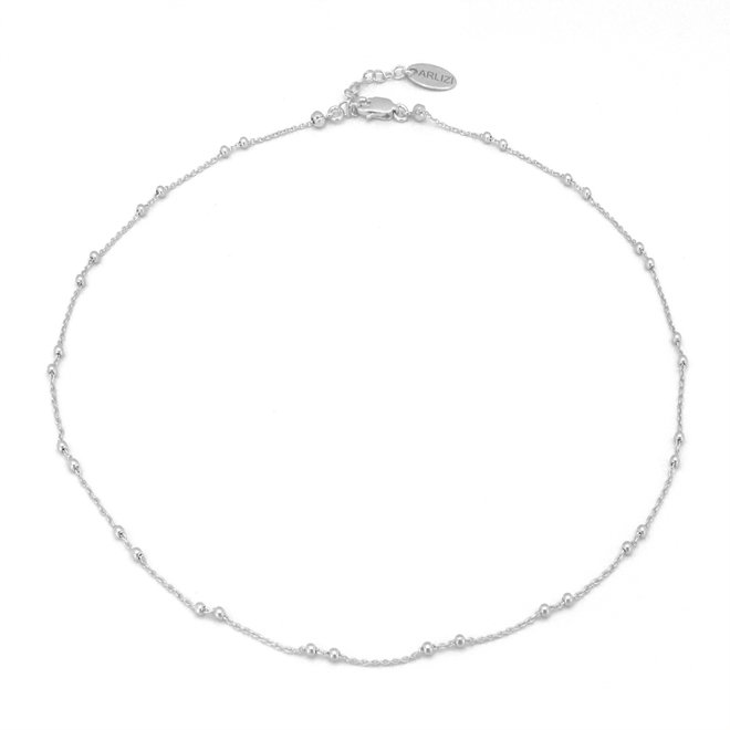 Necklace chain link ball sterling silver  - 1976