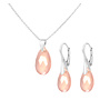 Sieraden set roze jade druppel hanger - sterling zilver - ARLIZI 2014 - Romy