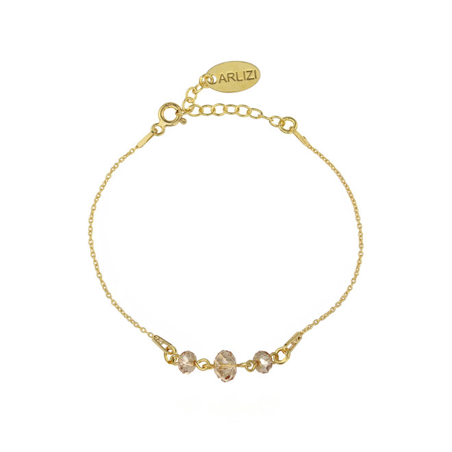 Bracelet Swarovski crystal silver gold plated - 2008