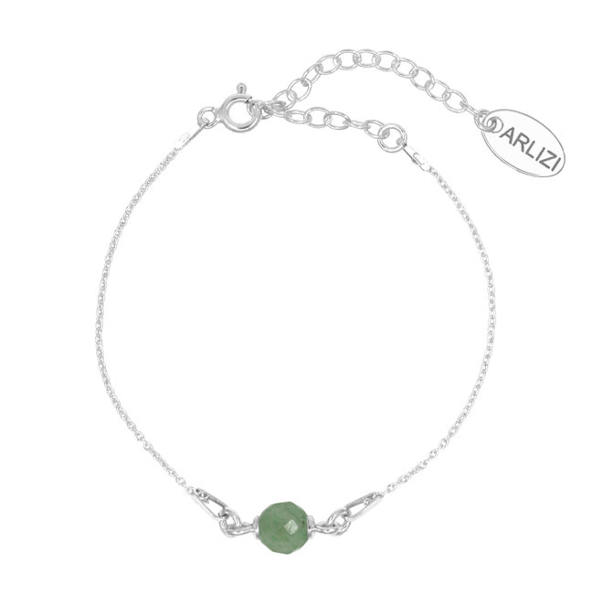 Armband groene aventurijn - sterling zilver - ARLIZI 2030 - Skylar