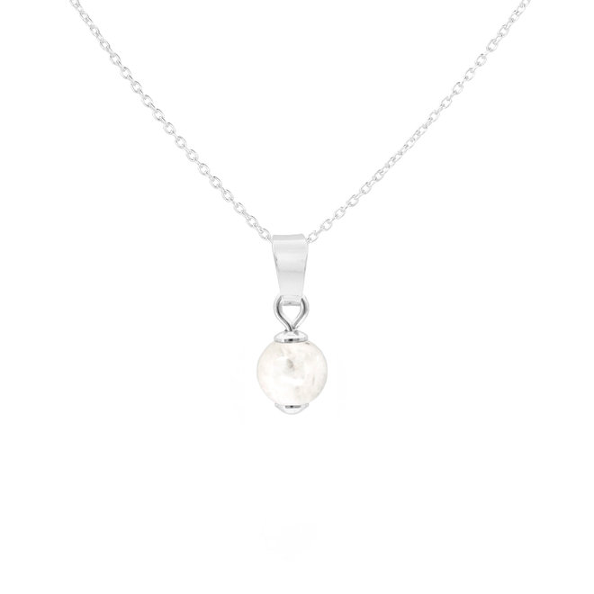 Necklace moonstone 925 silver - 2033