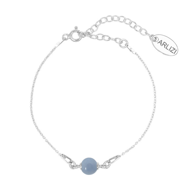 Armband Blau Angelit - Sterling Silber - ARLIZI 2038 - Skylar