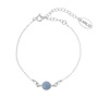 Armband Blau Angelit - Sterling Silber - ARLIZI 2038 - Skylar